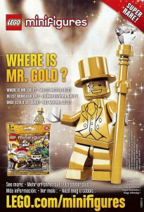 Lego minifigures serie 10 mr gold