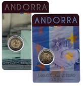 2 Euro Commemorativi 2016 - Andorra Italia, Lettonia e Portogallo