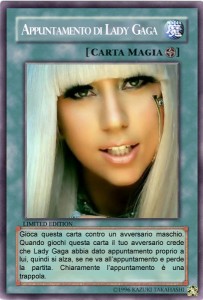 carta personalizzata da pianeta hobby ritrae lady gaga