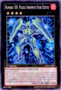 yugioh carta numero 105 pugile indomito super cestus