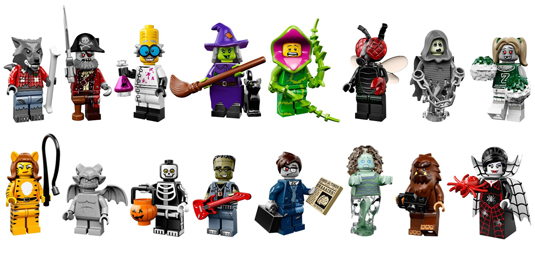 lego minifigure serie 14 monster completa