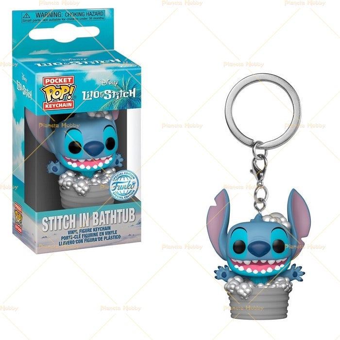 Pocket POP! Portachiavi Keychain Disney: Stitch in Bathtub