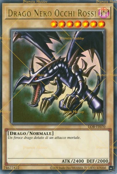 Yu-Gi-Oh! Carta Drago Nero Occhi Rossi - Quarter Century Secret Rare (RA03-EN081) - 1a Edizione, Da Quarter Century Bonanza
