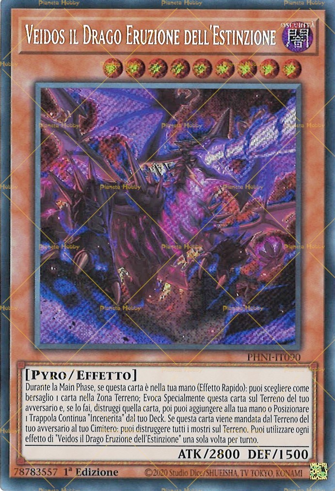 VEIDOS IL DRAGO DELL'OSCURITÀ INFINITA • Ultra R • LEDE IT092 • 1Ed • Yugioh