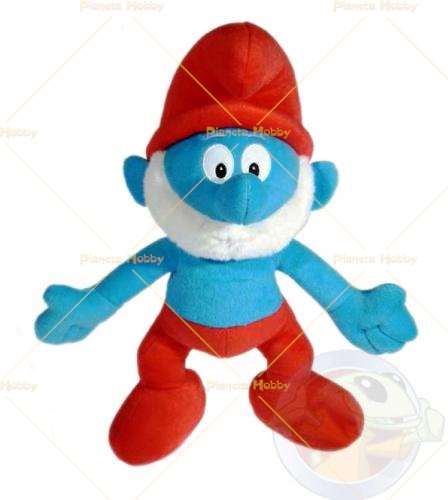 SET 3 Diversi Peluche PUFFI 15cm Con MOSCHETTONE Originali PUFFETTA GRANDE PUFFO 