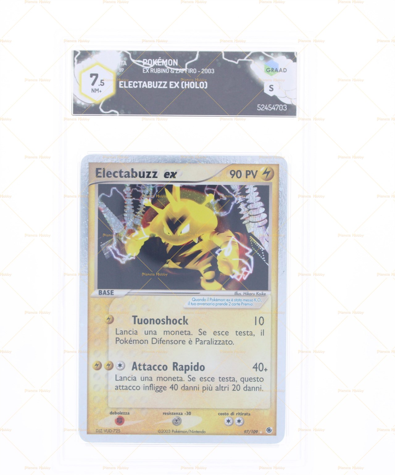 ELECTABUZZ EX - EX RUBINO E ZAFFIRO - GRAAD 7.5 - ITA 2003