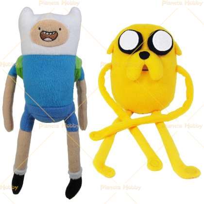 Adventure Time - Coppia Finn e Jake peluche misura 1