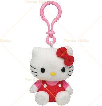 Hello Kitty - Kitty Rosa portachiavi peluche