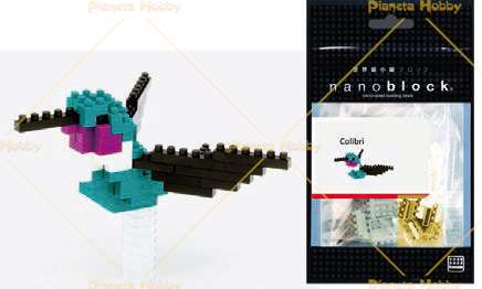Kit De Construction NANOBLOCK NBC-078 "Le Colibri" - Miniature à Assembler, Neuf