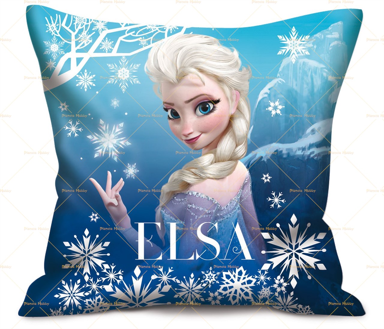 MEDIA WAVE store 826117 Cuscino 3D Morbido a Forma di Cuore Anna ed Elsa Frozen 38 x 35 cm