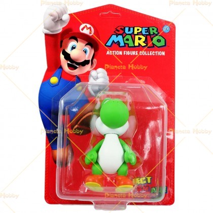 SUPER MARIO Personaggio YOSHI Action Figure 12 cm ORIGINALE