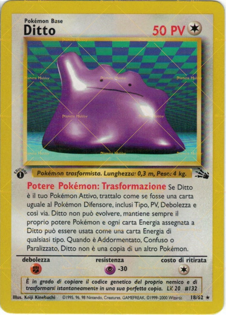 first edition ditto pokemon card Ditto Pokemon Card Credit Card Credit Card Skin – Anime Town Creations main image 0