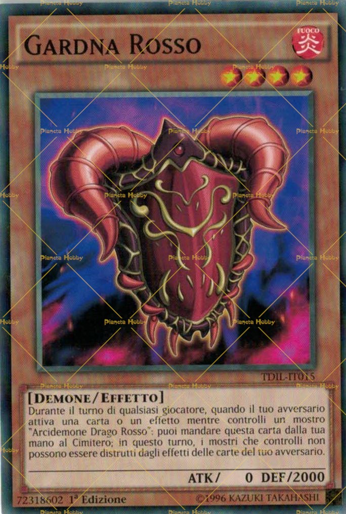 WARG ROSSO  Comune in Italiano YUGIOH Set 3 Carte 