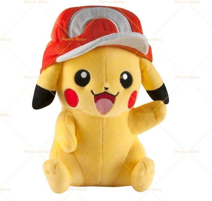 Pokemon - Pikachu con Cappello peluche 25cm