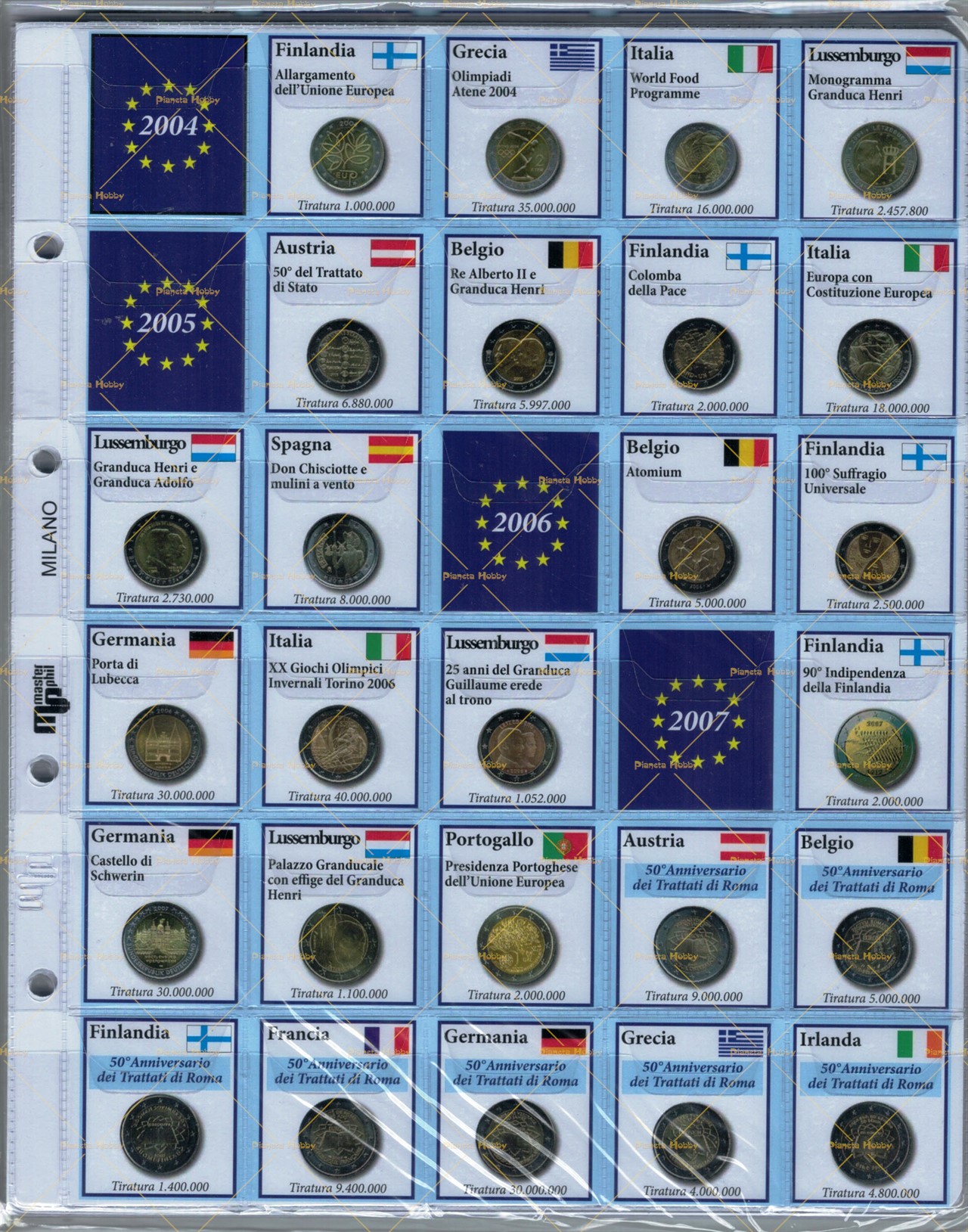 2 Euro Collection Junior - Kit inserti dal 2004 - 2015