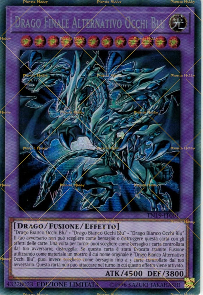 drago blu occhi rossi
